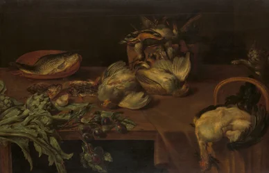 Bodegón con aves de corral