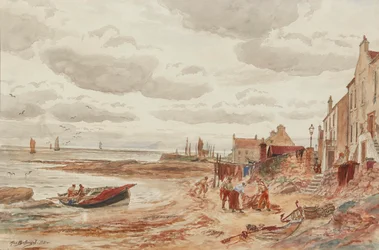 Tarde, Buckhaven ( lápiz y acuarela)