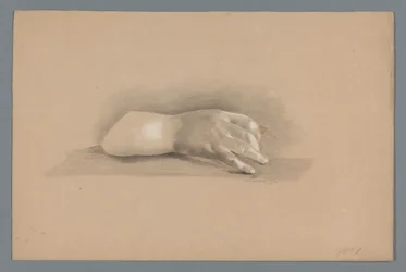 Modelo de yeso de una mano
