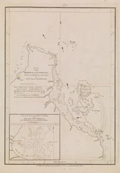 Plano del puerto de las Seychelles, finales del siglo XVIII-principios del XIX (papel)
