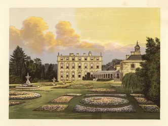 Casa y jardines de Ditchley, Oxfordshire, Inglaterra.