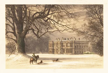 Howsham Hall, Yorkshire, Inglaterra. ,1880 (grabado)
