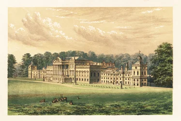 Wentworth Woodhouse, Yorkshire, Inglaterra.,1880 (grabado)