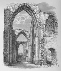 Arcos del transepto, Bolton Priory, c. 1880, 1897