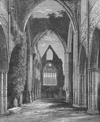 Coro, mirando al oeste, Abadía de Tintern, c. 1885, 1897