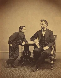 Abraham Lincoln y su hijo Thomas (Tad)