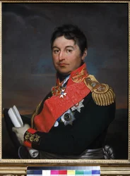 General Alexandre Dmitrievitch Balachov - Retrato del General Alexander Dmitriyevich Balashov (1770-1837) - Alexander Grigoryevich Varnek (1782-1843). Óleo sobre lienzo