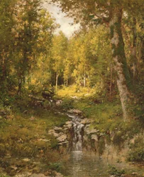 Charca en el bosque, 1880