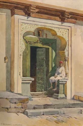 Un portal, Poona, c. 1880-1905