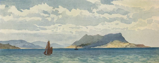 Gibraltar desde el oeste, c1880 1905