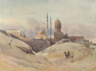 La Ciudadela, El Cairo, en una tormenta de arena, c. 1880