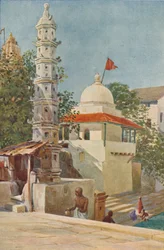 El Templo Walkeshwar, Bombay, c. 1880-1905