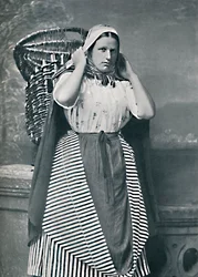 Vendedora de pescado de Newhaven, Escocia, 1912