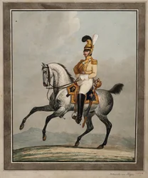 Oficial de dragones del Ejército Real Sajón