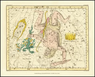 1822 - Alexander Jamieson - Corona Borealis, Hércules y Cerbero y Lyra