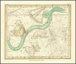 1822 - Alexander Jamieson - Hydra Sextans Felis y Cráter