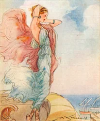 Helena de Troya, hija de Zeus y Leda, 1937
