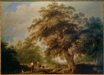 Paisaje con Apolo y la Sibila de Cumas