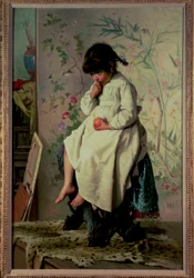 En el estudio del artista