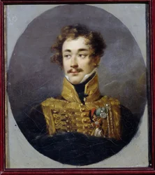 Retrato del Conde Alexander Olsufyev (1790-1853). (Retrato del conde Alexander Olsufyev). Pintura de Alexander (Alejandro) Molinari (1772-1831), óleo sobre lienzo