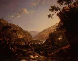 Paisaje de Río Rocoso en el Tirol