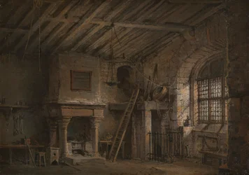 Escenografía para Heart of Midlothian; The Tolbooth