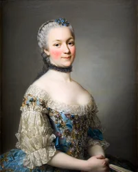 Retrato de Katarzyna Zamojska pintado por Roslin