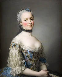 Retrato de Katarzyna Mniszech, nacida Zamoyska 1722-1771, 1753