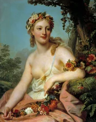 La Flora de la Ópera, pintura de Alexandre Roslin (1718-1793), siglo XVIII, H. 0,72 x 0,91 m, Burdeos, Museo de Bellas Artes