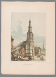 Vista de la Iglesia de San Martín en Sint-Truiden Iglesia de St. Martin à St. Trond (título sobre el objeto)