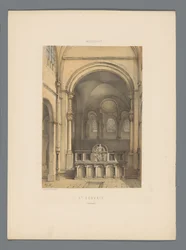 Interior de la Basílica de San Servacio en Maastricht St. Servais (Interior) (título sobre el objeto) Monumentos de Maastricht (título de la serie)