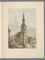 Sint-Maartenkerk y Sint-Truiden Iglesia de San Martín en St Trond (título sobre el objeto) Monumentos antiguos de arquitectura desde el siglo XI hasta el siglo XIII en Limburg (título de la serie)