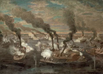 Gran batalla naval de Memphis, Tennessee el 6 de junio de 1862