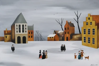 Encuentro invernal en el pueblo