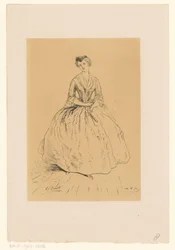 Mujer joven Brechje enamorado