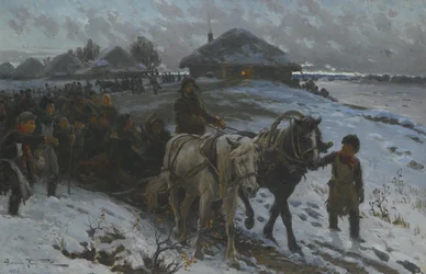 Partiendo para la caza, 1915