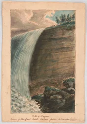Cataratas del Niágara. Vista del gran paso tomada desde abajo, véase Foresters, a poem LCCN2016648705