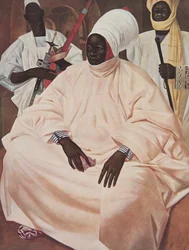 Barma Mata, Sultán de Zinder (estudio para el retrato), de Dessins et Peintures d