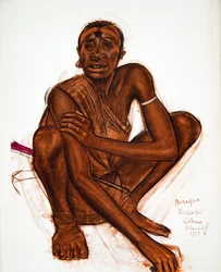 Marigua, MGogo (Dodoma), de Dibujos y Pinturas de África, ejecutados durante la expedición Citroën Centro África, segunda misión Haardt Audouin-Dubreuil, pub. París, 1927