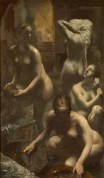 Desnudos bañándose, 1929