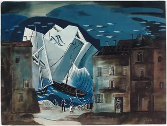 Una escena portuaria