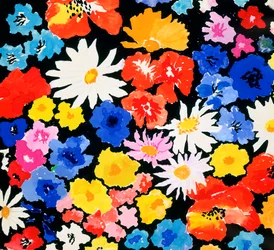 Composición decorativa ramo de flores, siglo XX