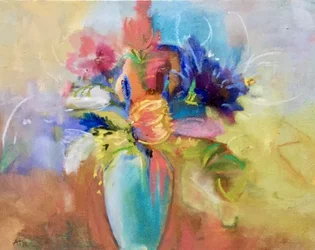 Flores abstractas de colores