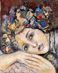 Mujer floral de ensueño