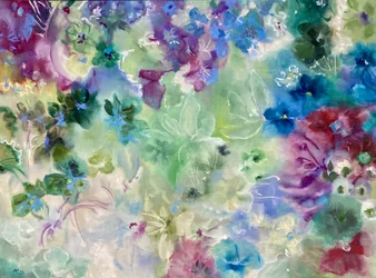 Flores de un jardín de ensueño