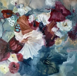 Pintura floral evocadora