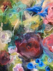 Flores abstractas llenas de colorido
