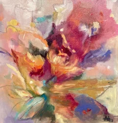 Flores abstractas llenas de colorido