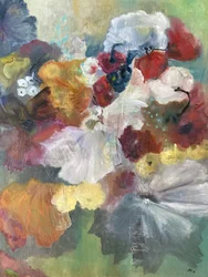 Abstracción floral llena de vida