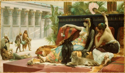 Cleopatra Probando Veneno en Esclavos Condenados, 1887